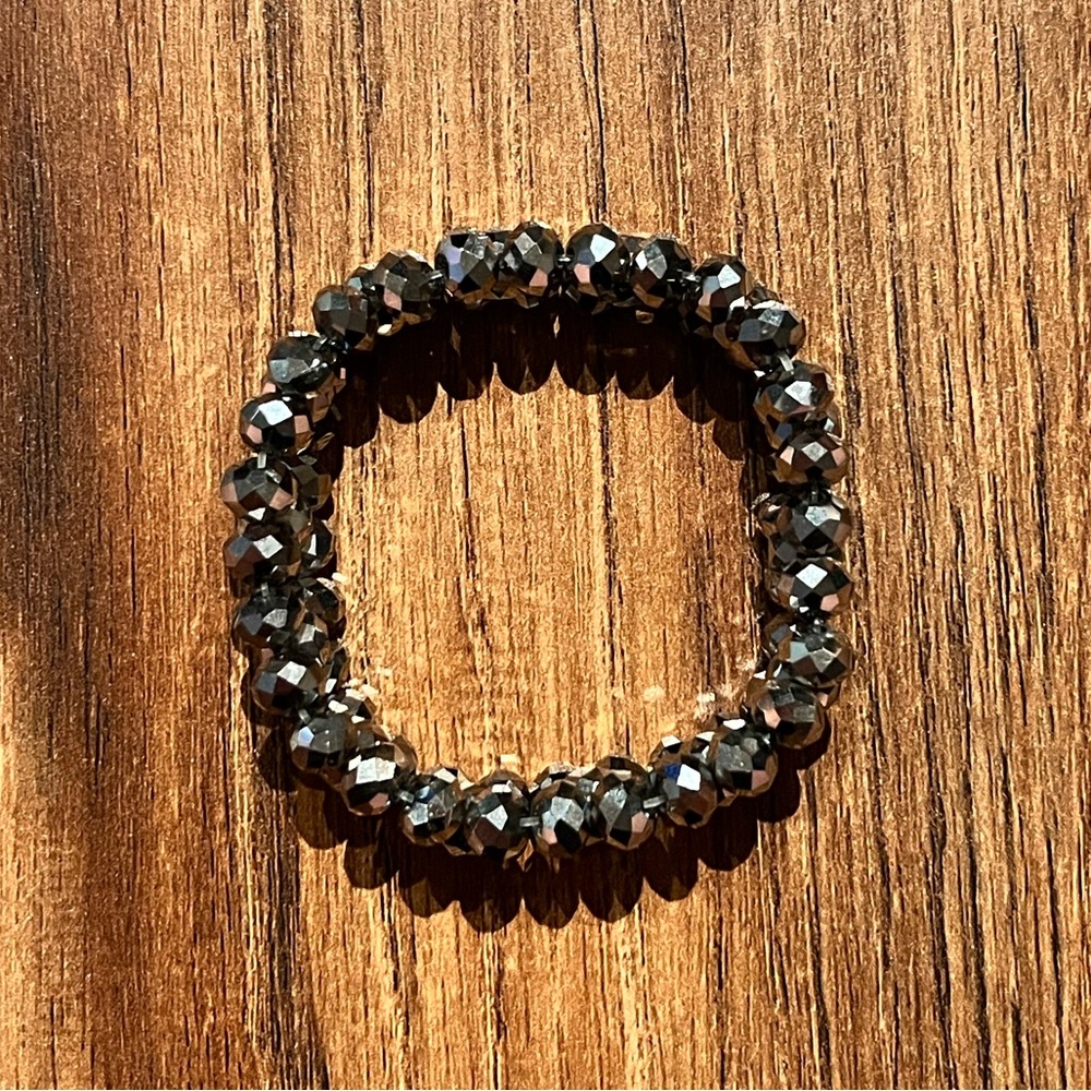 Silver Beaded Bracelet